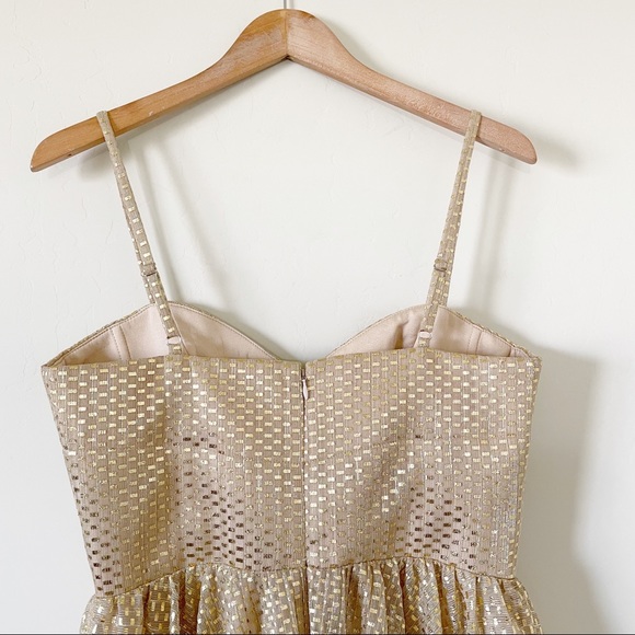 Dress the Population Rachael Dress gold new with tag large - Picture 8 of 12